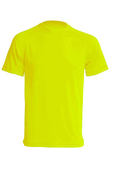 SPORT T-SHIRT REGULAR MAN giallo fluor